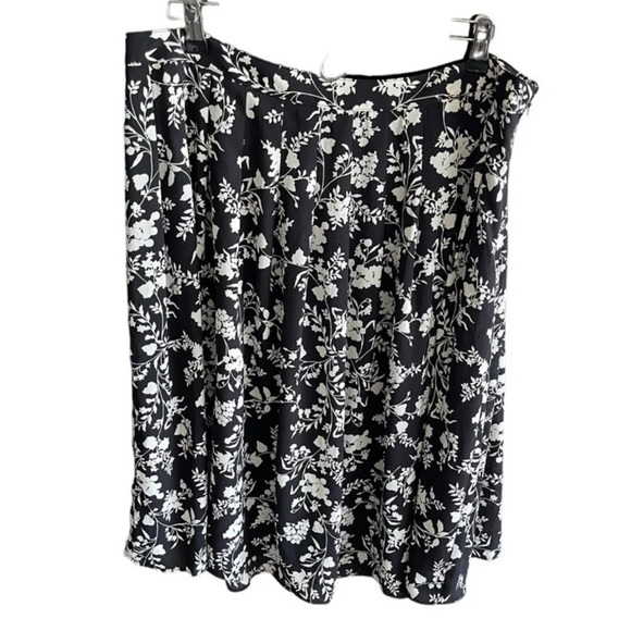 TALBOTS FLORAL PLEATED MIDI SKIRT Size 14 - Picture 5 of 10